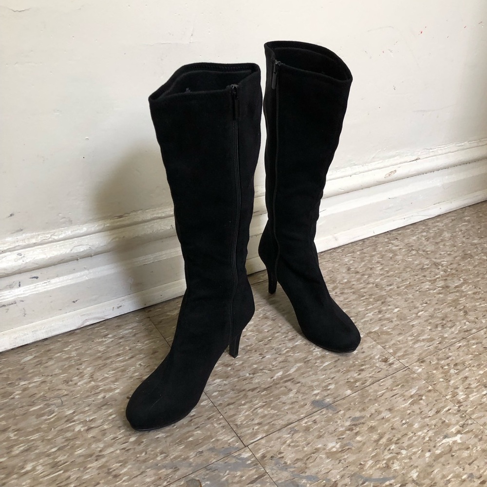 Elegant Black Knee-High Women Boots
